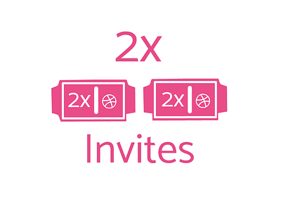 2x Invites debuts drafting dribbble giveaway invites
