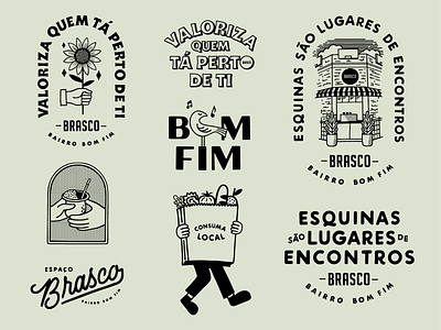 Mercado Brasco bakery illustration lettering lettering art