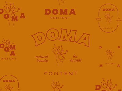 Doma branding design illustration lettering