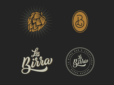 La Birra branding design illustration lettering lettering art logo typography