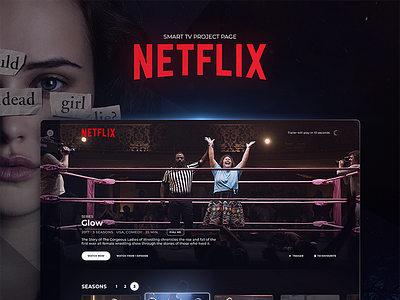 Netflix smart tv series page