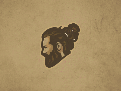 Bearded man. Unused Design