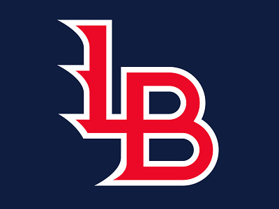 Louisville Bats Ligature b baseball bats l league ligature logo louisville minor navy red sports