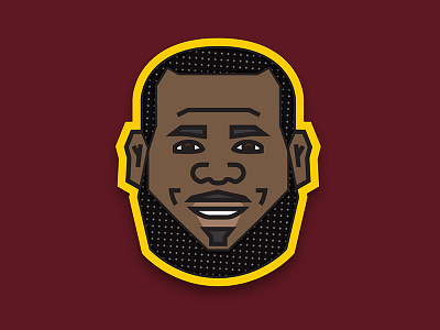 NBA Emoji Series - Lebron basketball cavaliers cleveland emoji illustration lebron lebron james nba ohio