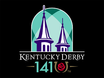 Kentucky Derby 141 Event Mark athletics churchill derby downs horse horseshoe kentucky logo louisville racing rose spires