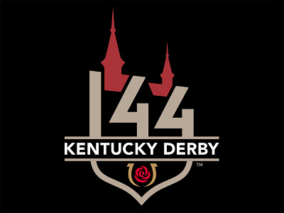 Kentucky Derby 144 Event Mark churchill derby downs horse horseshoe kentucky logo louisville racing rose spires typography