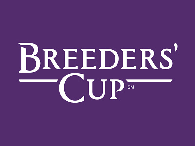 Breeders' Cup Wordmark breeders classic cup horse horserace purple racing serif track type typography wordmark