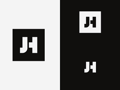 Personal Logo J + H brand design flat jh logo personal