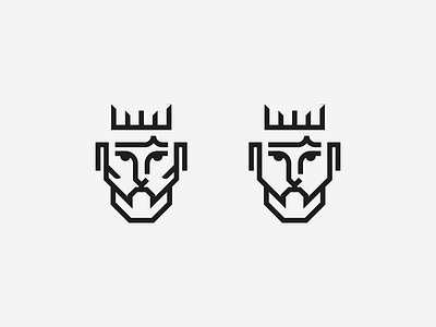 King Icons design icon icon artwork illustration king lines logo minimalist royal