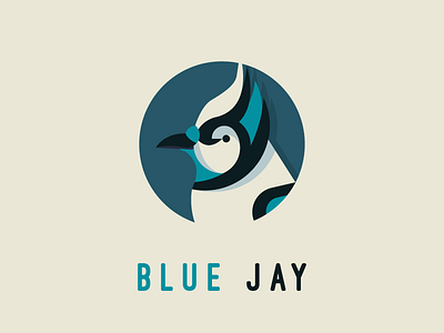 Blue Jay animal bird blue blue jay design flat illustration logo minimalist