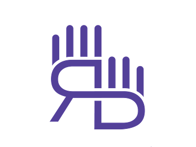 Relief Squad Logo hands letter logo lettermark logo logomark massage logo massage service