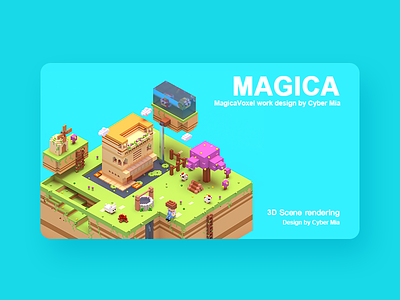 Wonderful country life magicavoxel