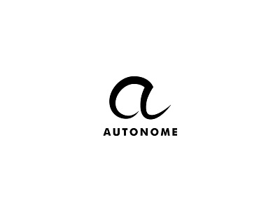 Autonome a alphabet futuristic letter sharp technology