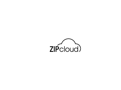 Zip Cloud avantgarde cloud company computing dailylogochallenge internet logo minimal typography