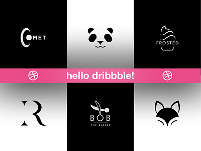 Hello Dribbble! debut design first shot fresh graphic hello dribbble invite logo new premium start
