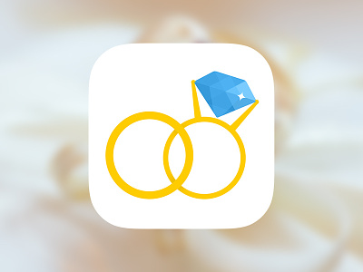 Wedding planner app icon app application diamond icon ios ios7 ring wedding