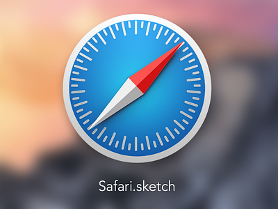 Safari Icon + Sketch source 10.10 icon mac safari sketch source yosemite