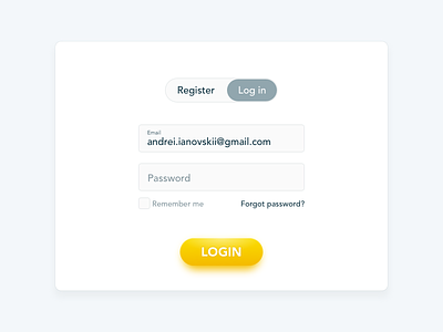 Daily UI :: 001 — Sign Up dailyui form log in login registration sign up skeuomorphism ui