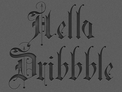 Hello Dribbble! debut font lettering letters typography