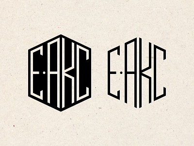 E-AKC Logo branding emblem illustration logo logotype tag