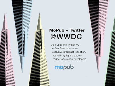 Mopub + Twitter WWDC architecture modern pastel san francisco