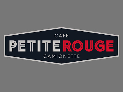 Petite Rouge Coffe Truck Option 2 coffee design food truck illustration logo new orleans