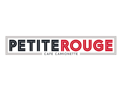 Petite Rouge Coffee Truck Simple Version coffee design food truck illustration logo new orleans