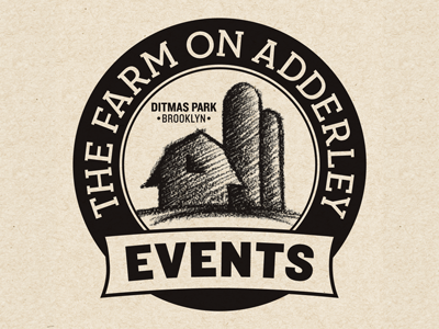 The Farm On Adderley Events Logo brooklyn charcoal farm to table logo restaurant