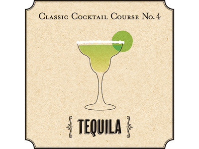 Classic Cocktail Course: Tequila cocktails design illustration typography