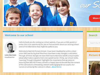 Primary School Website Demo design flat primary school school schools web web design welcome