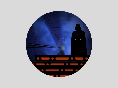 The Empire Strikes Back circle darth vader empire strikes back film icon illustration movie star wars