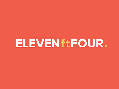 Eleven Ft Four 11 4 branding design eleven four identity logo type typography