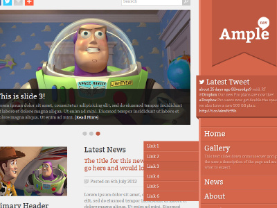 Amplenav design jquery toy story web web design