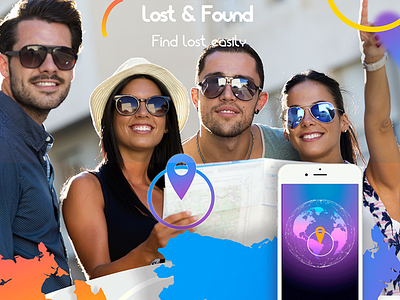 Mobile app «Lost&Found» animation app design ios mobile uiux