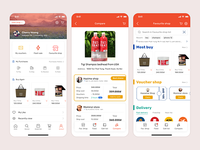Shopee Challenge 2021 - E-commerce App design ui