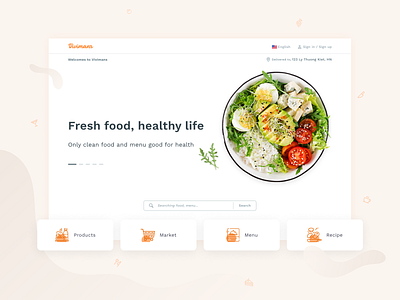 Health Food Product - Web website