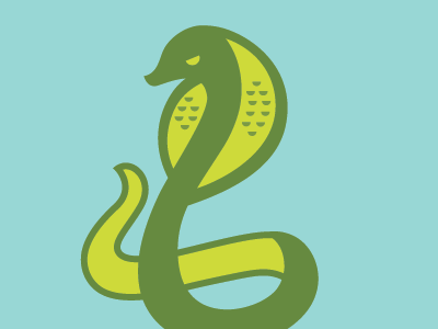 cobra animal design illustration nb nblauw simple snake