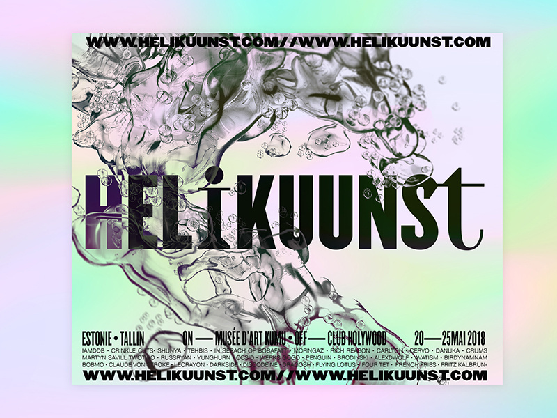 Helikuunst — Festival in Tallin exploration music festival 3d food branding typeface typography logo logotype identity