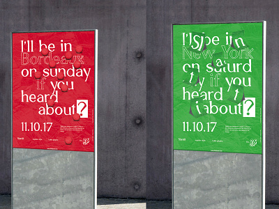 Slantit typeface — Poster