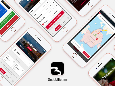 Snabbiljetten iOS app cart clean dialogue mobile modal onboarding public transport tickets ui ux