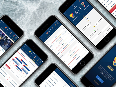 Djurgården Hockey app feed hockey ios lineup login presentation sport statistics team ui user interface