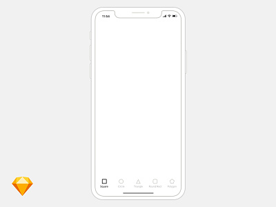 Free iPhone X wireframe template