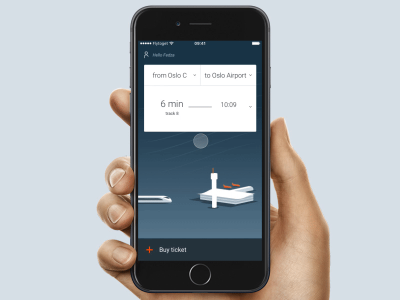 Flytoget upcoming departure and departure list clean ui departure dropdown expand icons list principle profile search station ui ux