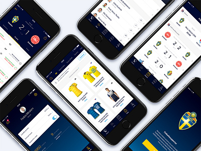 SvFF App Concept cart ecommerce filter fixtures football match product profile shop splash ui ux