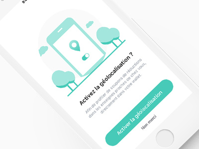 Geolocation app design ui ux