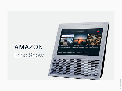 Echo Show amazon designer movie programtv tv ui ux voice voice assistant