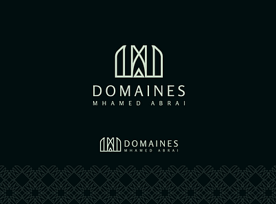 domaine mohamed abrai abstract brand branding design editorial elegant font identity logo luxury mark minimal modern monogram moroccan morocco new trademark