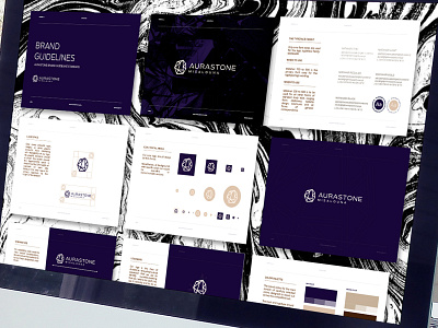 Aurastone Brandbook agency brand brand design brand identity brandbook brandbook mark branding branding agency branding and identity branding design guidebook guideline guidelines logo luxe new