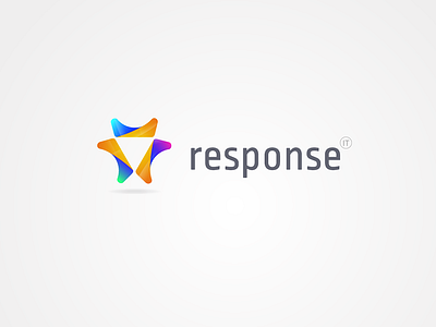 Response abstract brand branding construction identity informatique logo symbole tech technology