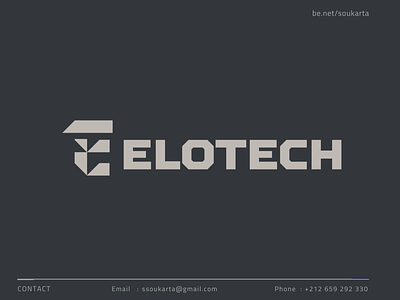 ELOTECH agency brand branding design elo graphic design hello identity it logo logodesign modern new t tech technic technology